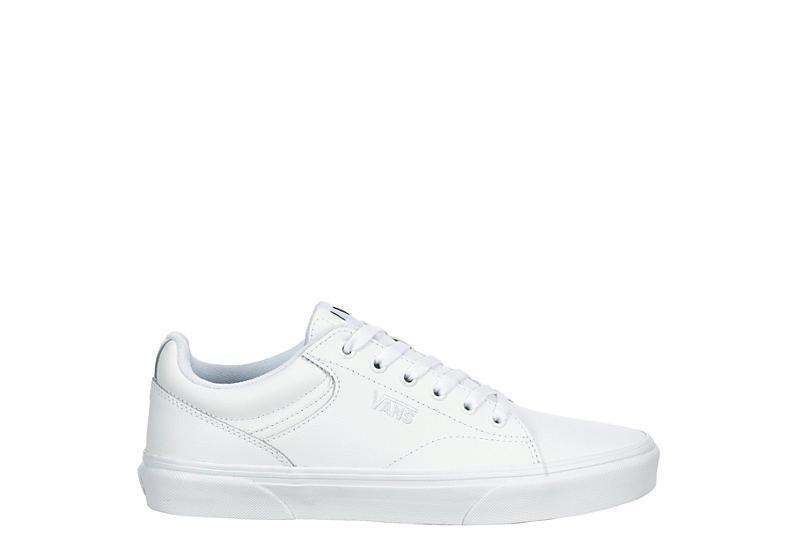 Vans® Seldan Men's Leather Shoes, Size: 12, White Product Image