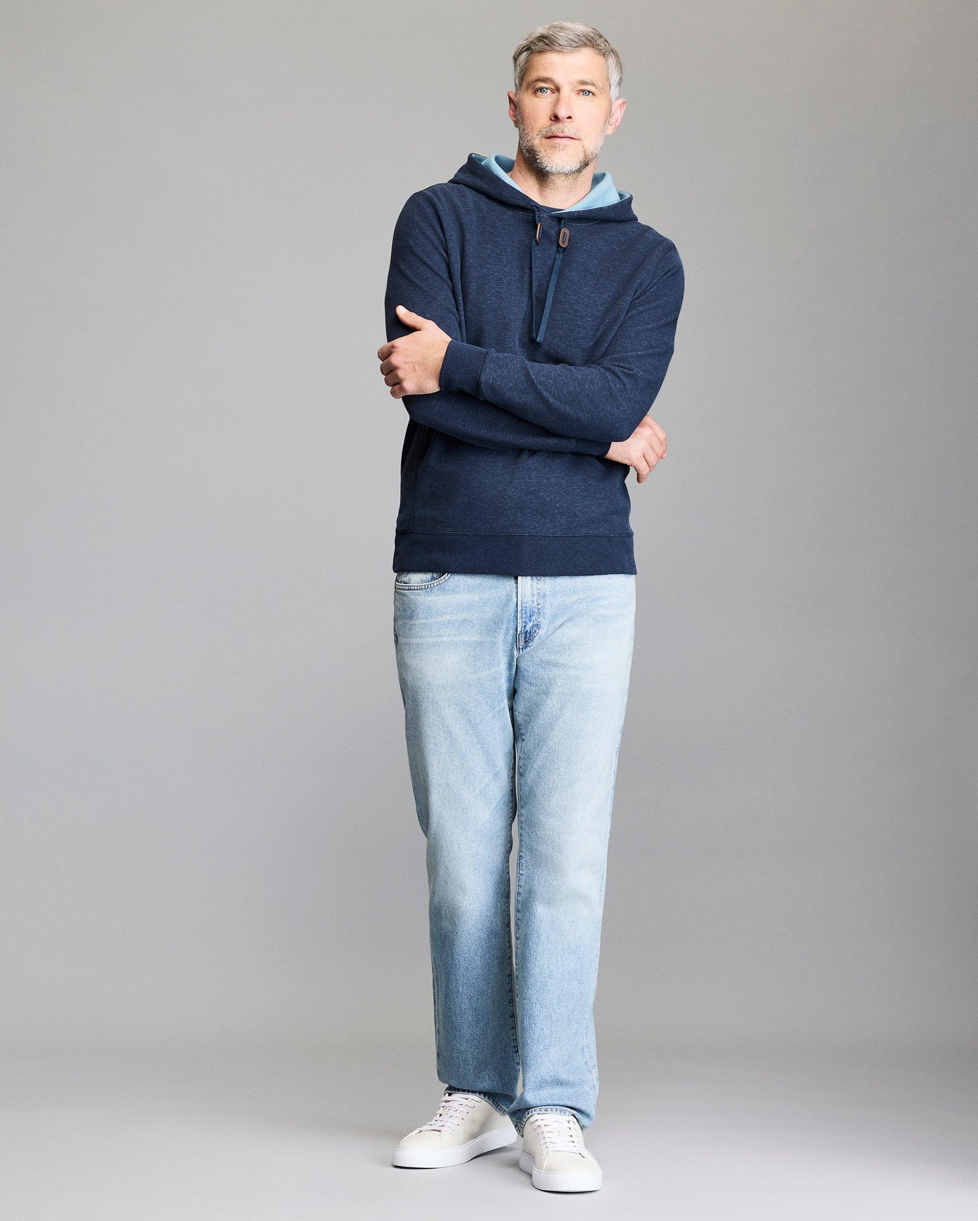 Rib Hoodie Pullover -  Product Image