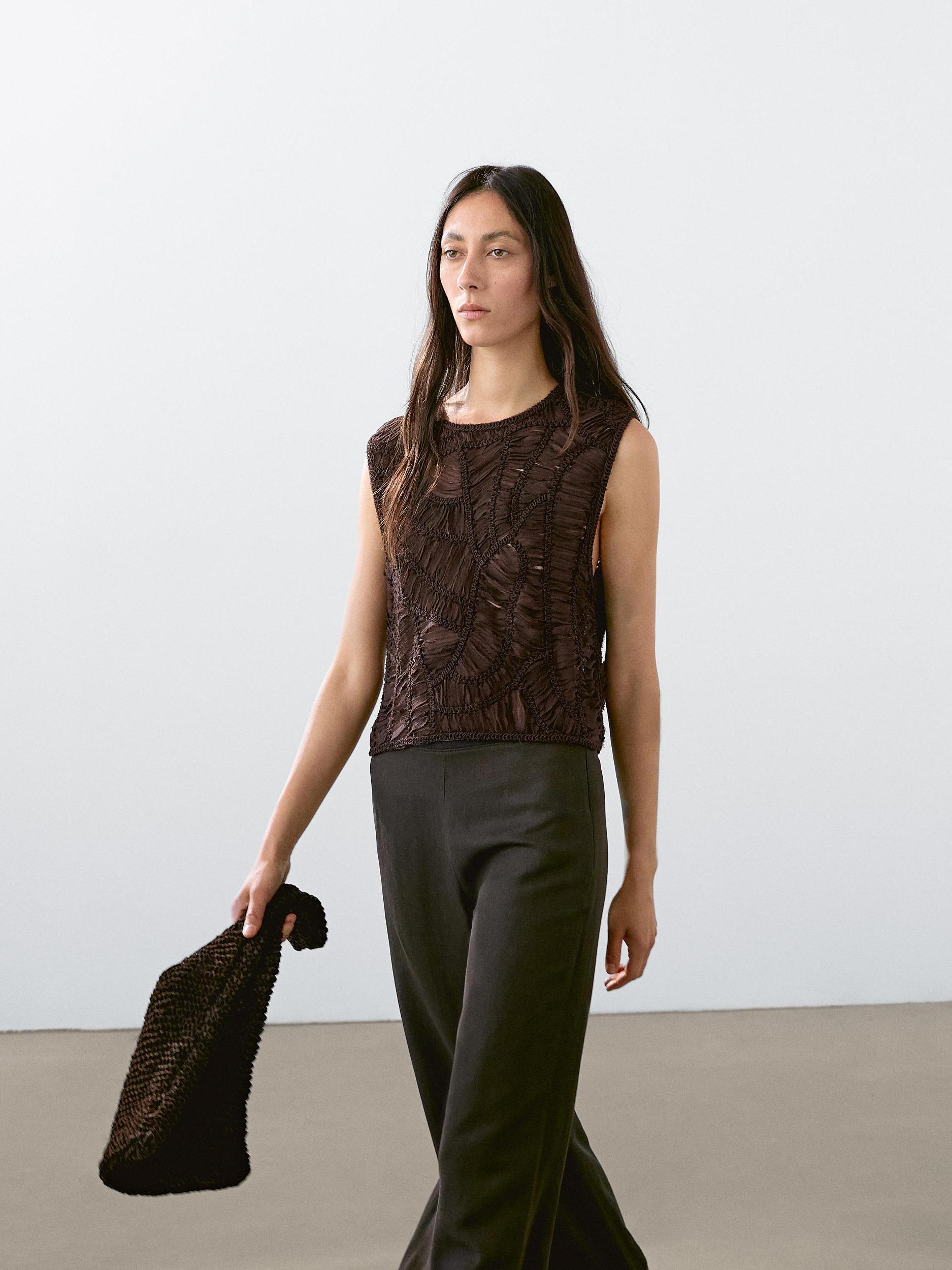 Openwork crochet top Product Image