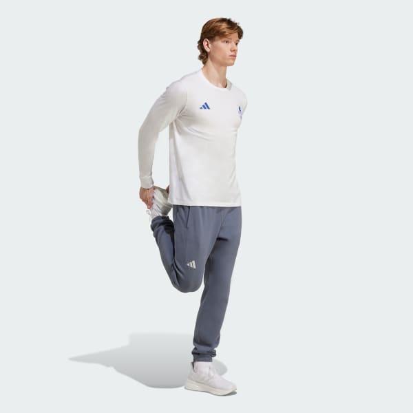 adidas Boston Marathon 2025 Long Sleeve Graphic Tee White XL Mens Product Image