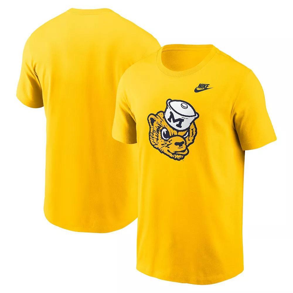 Men's Nike Maize Michigan Wolverines Legacy Alternate Logo T-Shirt, Size: 2XL, Gold Product Image