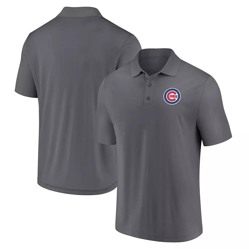 Men's Fanatics Gray Chicago Cubs Component Polo, Size: Small, Grey Product Image