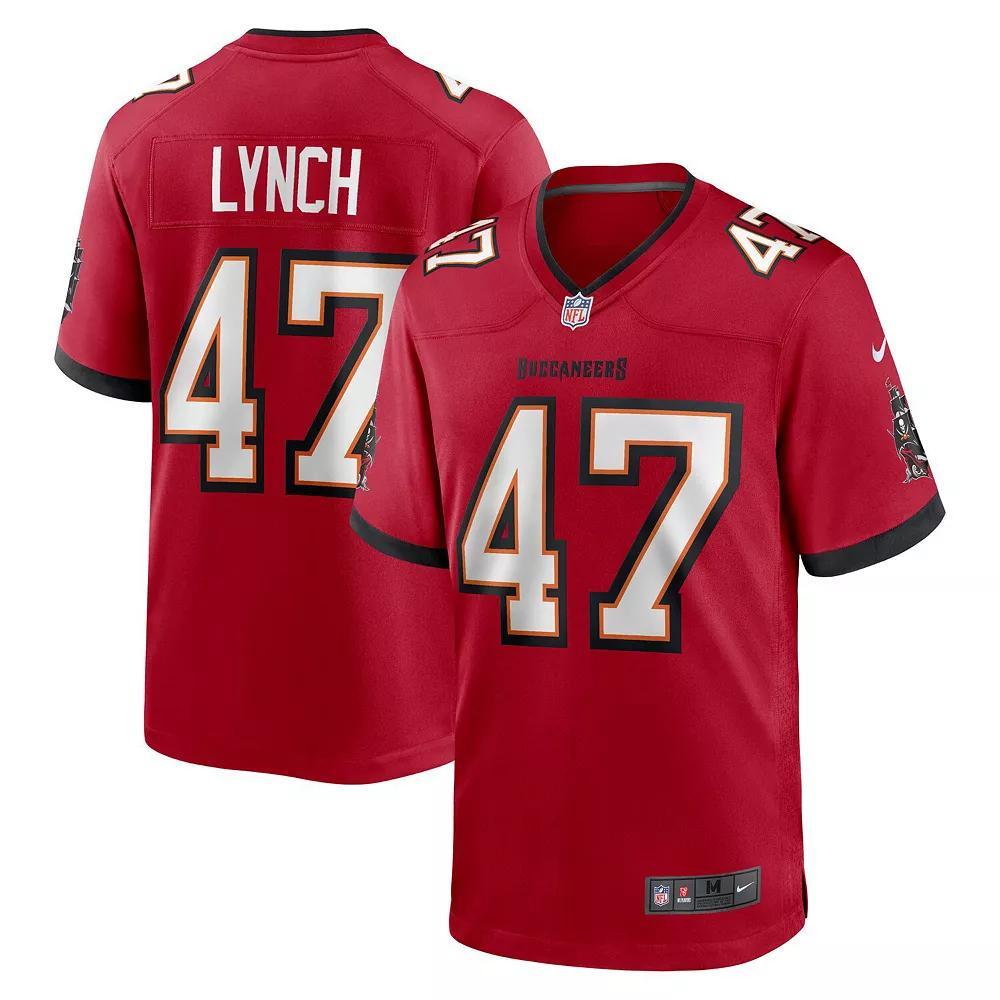 Men's Nike John Lynch Red Tampa Bay Buccaneers Retired Player Game Jersey, Size: 3XL Product Image