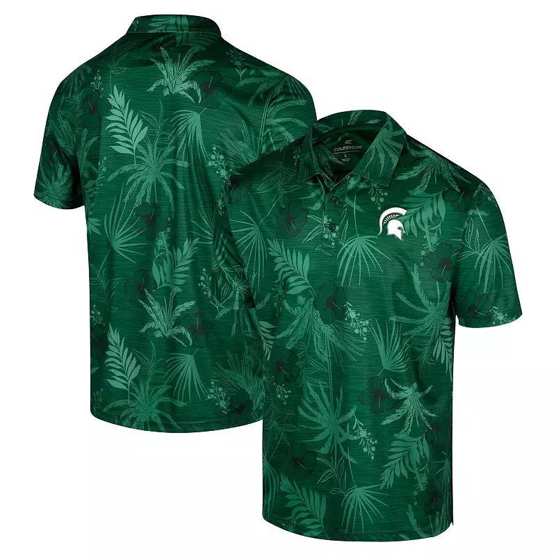 Men's Colosseum Black Iowa Hawkeyes Big & Tall Palms Polo, Size: 5XB Product Image