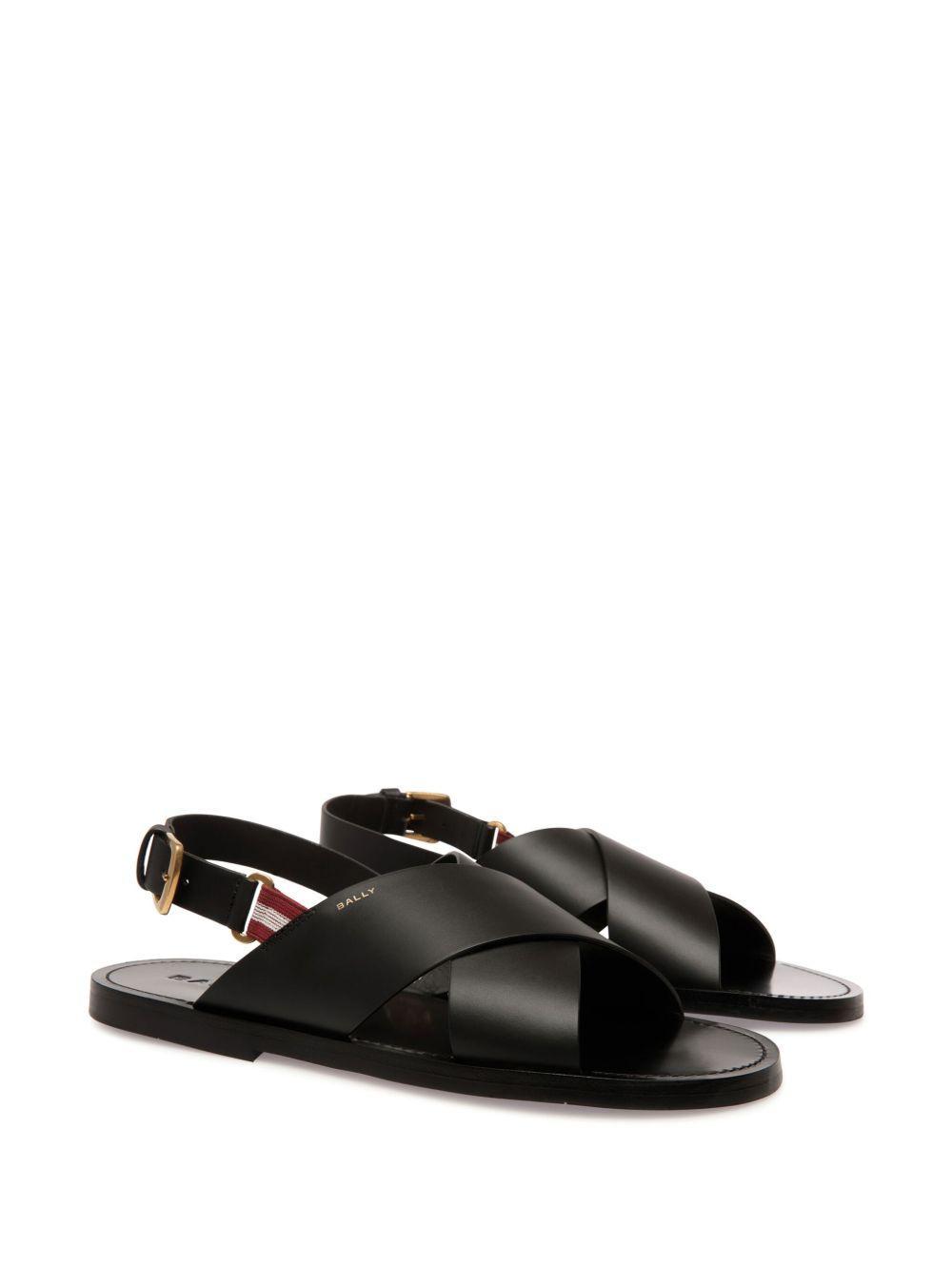 Chateau crossover-strap leather sandals Product Image