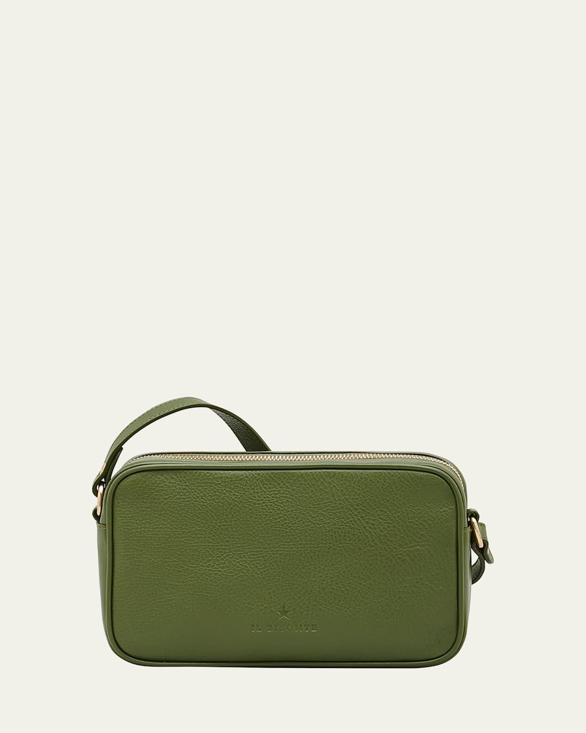 Oliveta Vacchetta Leather Camera Crossbody Bag Product Image