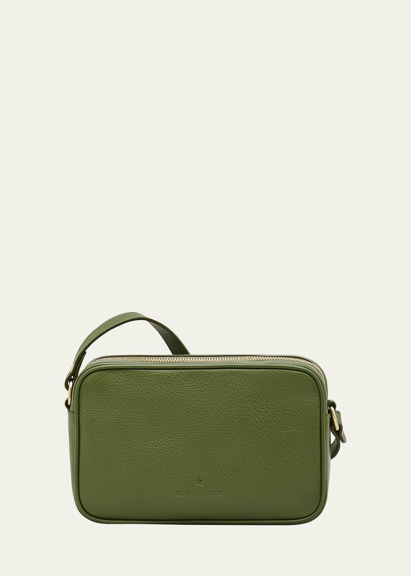 Oliveta Vacchetta Leather Camera Crossbody Bag Product Image