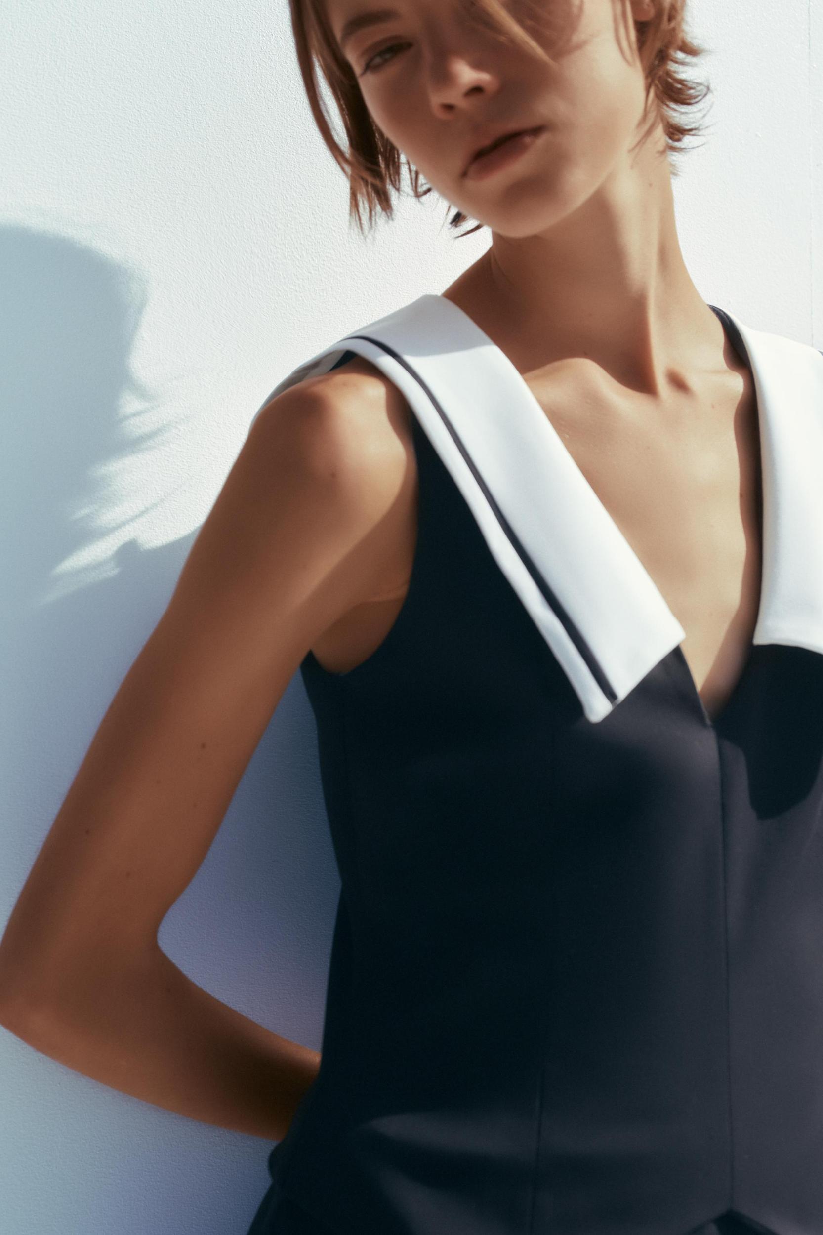 SHORT PLEATED DRESS Product Image