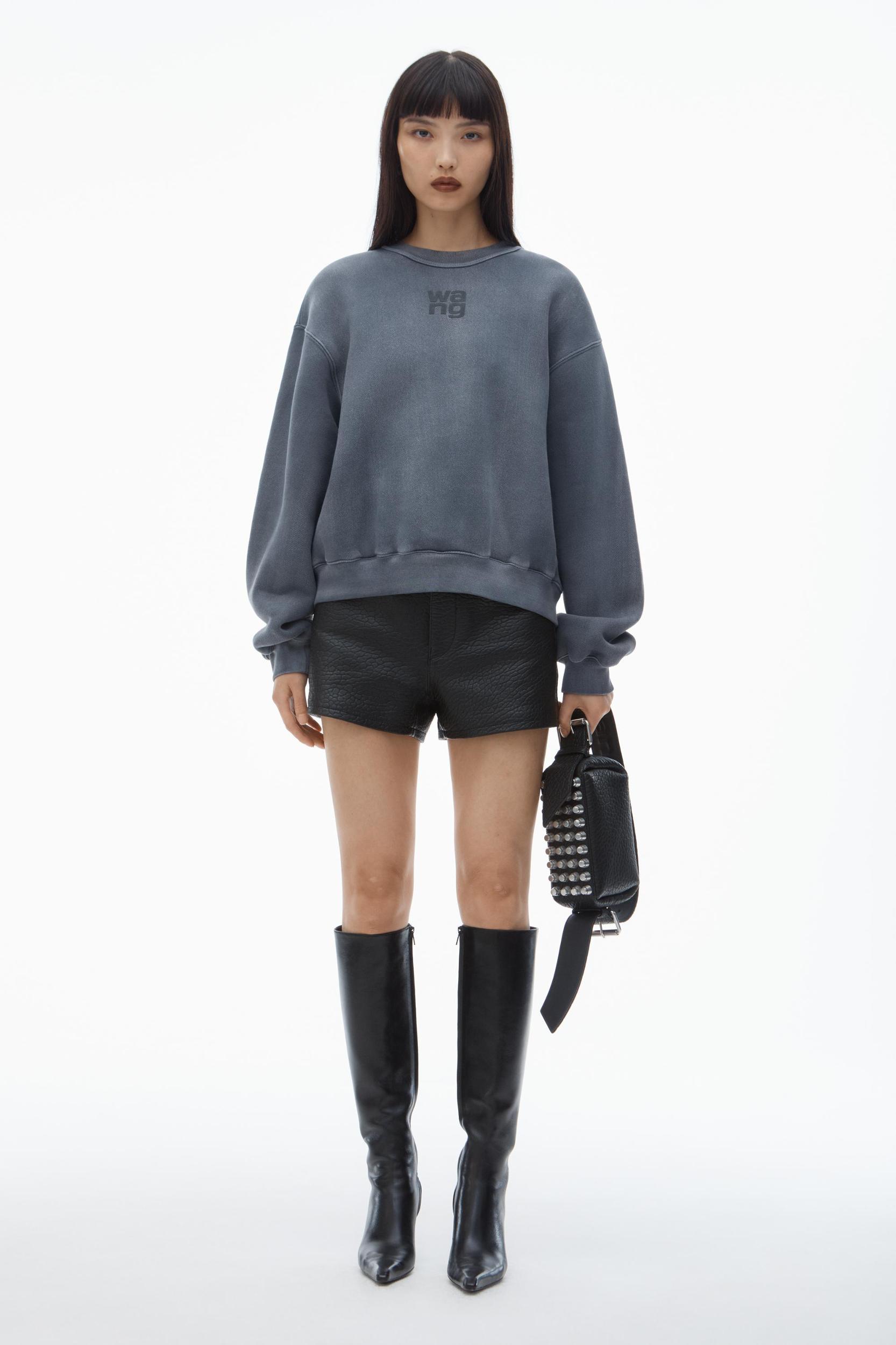 Puff Logo Sweatshirt In Structured Terry Product Image