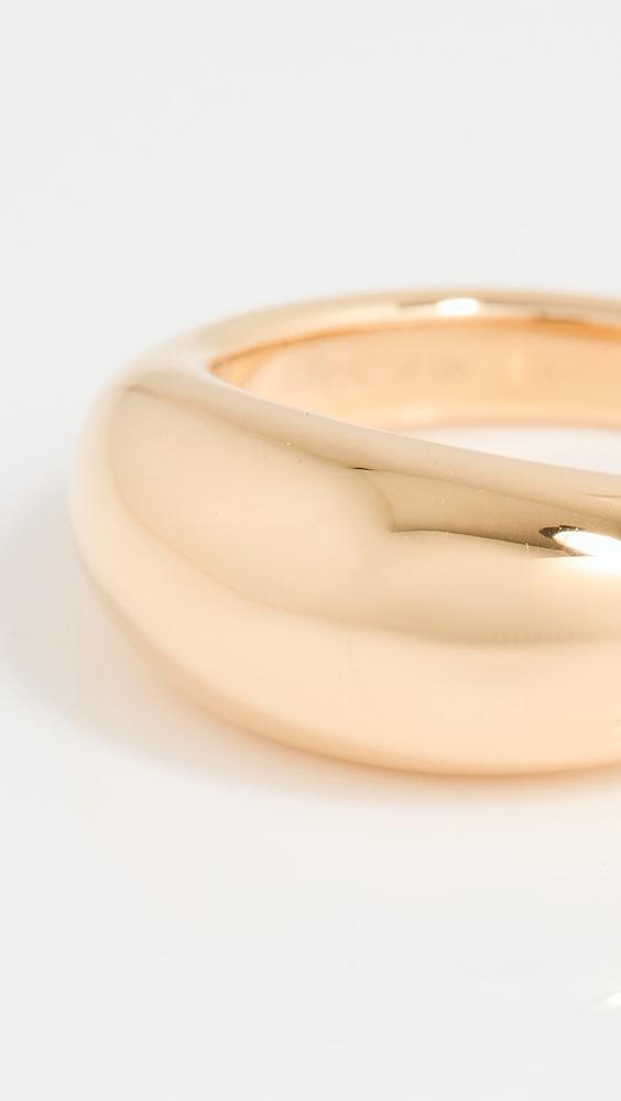 EF Collection 14k Gold Jumbo Dome Ring | Shopbop Product Image