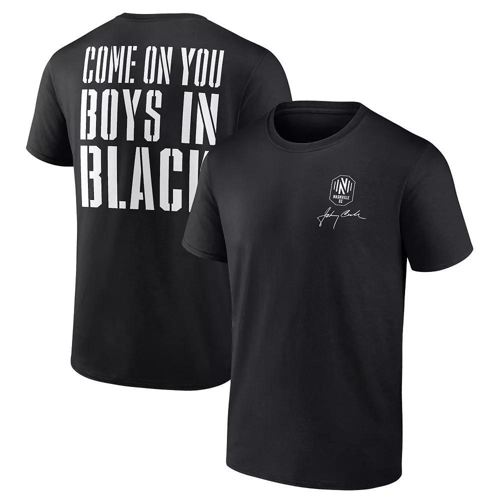 Men's Fanatics Branded Black Nashville SC Johnny Cash Come On T-Shirt, Size: XL, Mls Black Product Image
