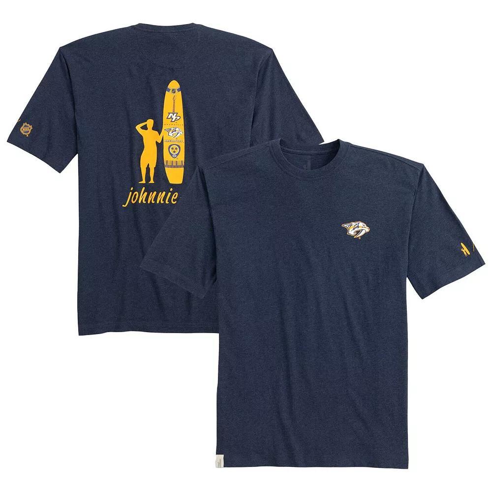 Mens johnnie-O Navy Nashville Predators Heathered Spencer T-Shirt Pdt Blue Product Image
