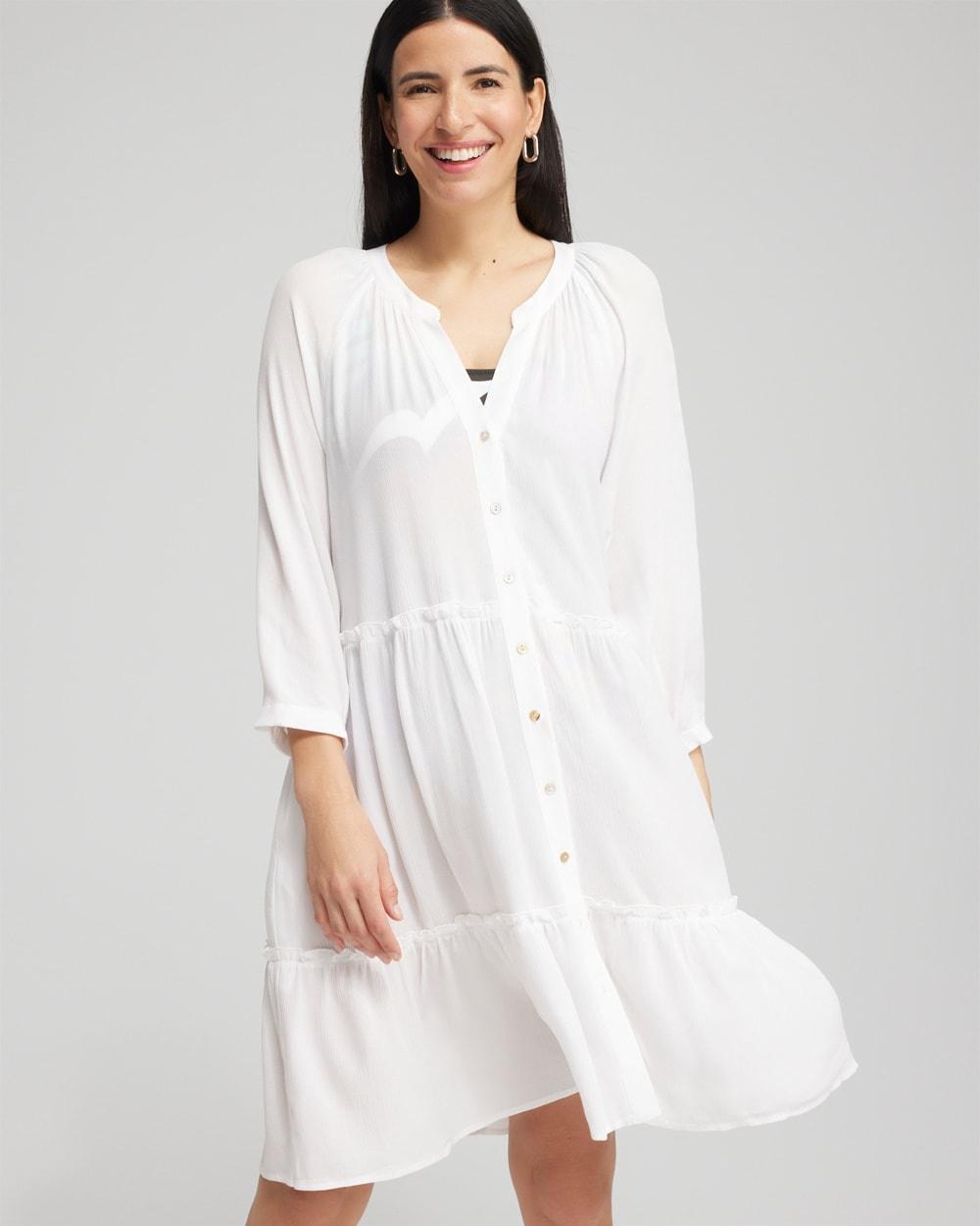 Button Front Swim Coverup Product Image
