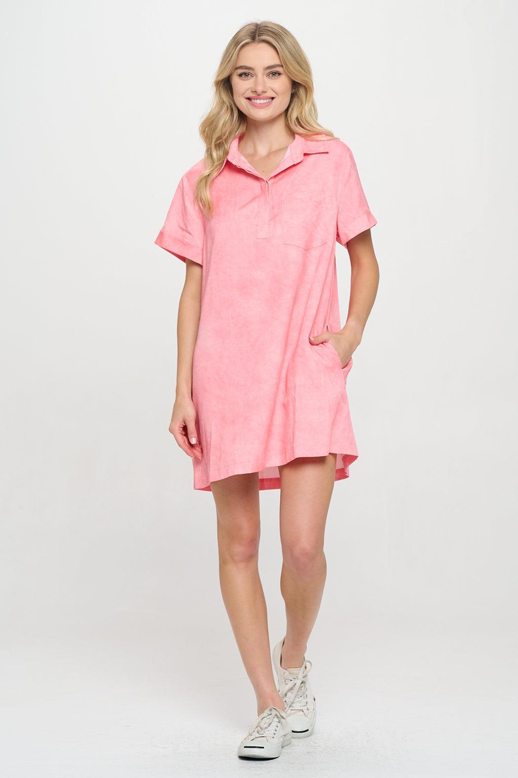 Coral Sands Shirt Dress Product Image