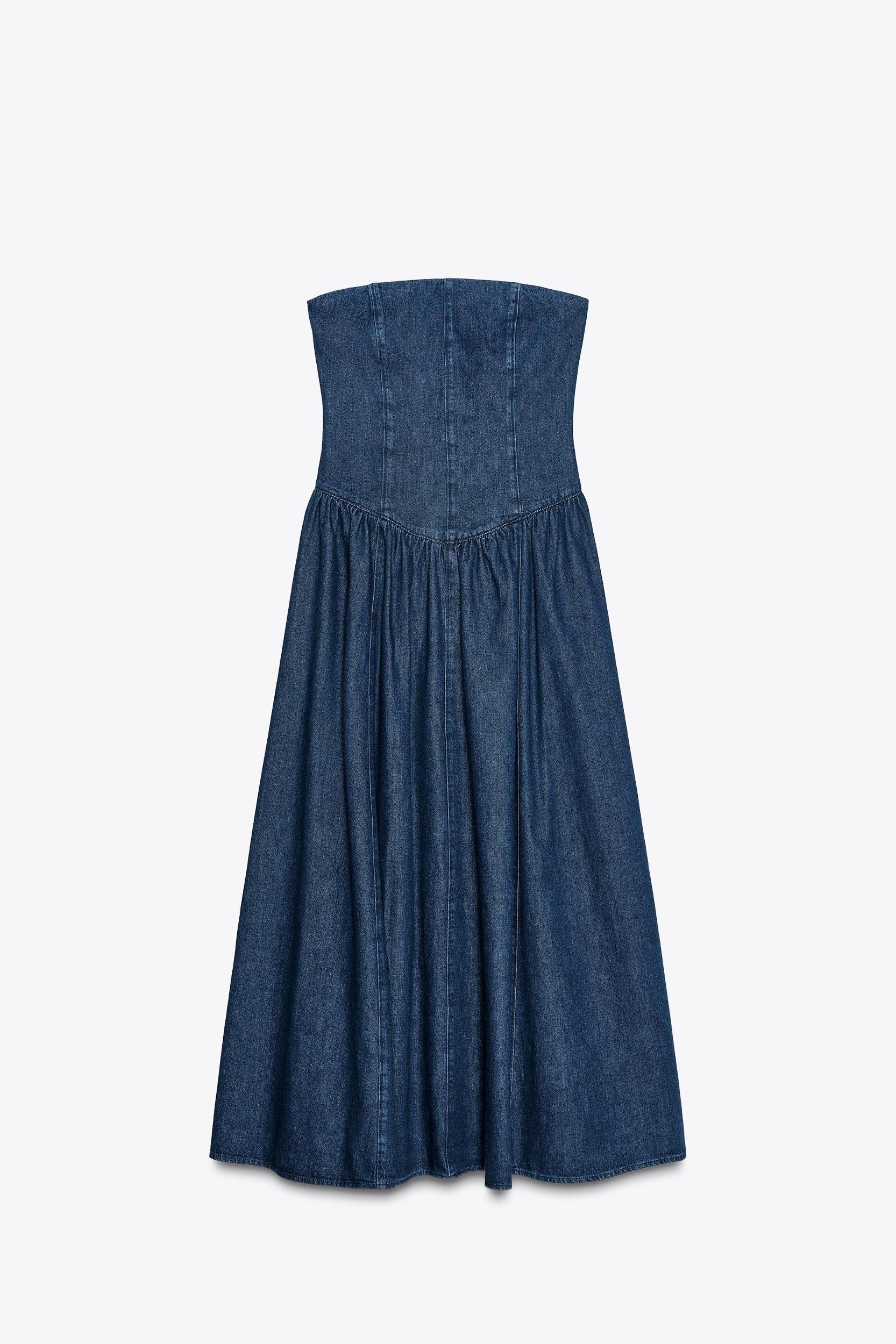 TRF DENIM MIDI DRESS Product Image