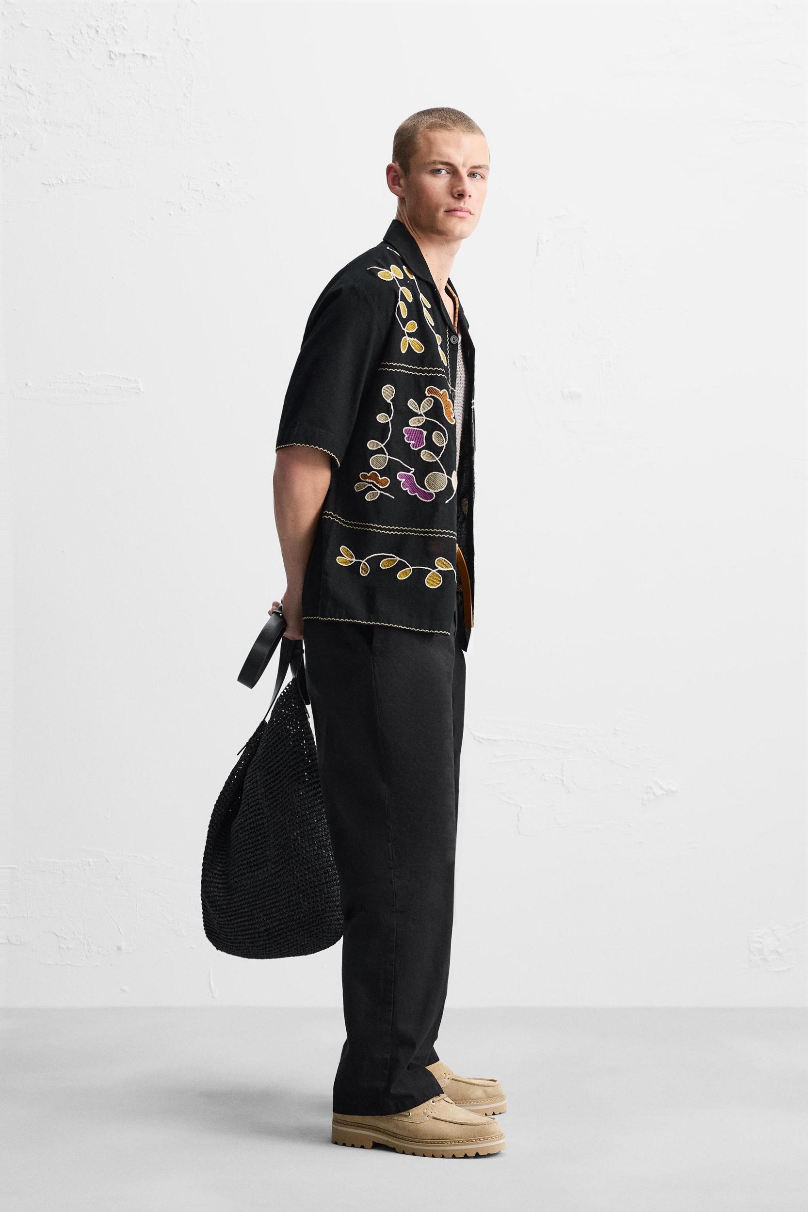 FLORAL EMBROIDERED SHIRT Product Image