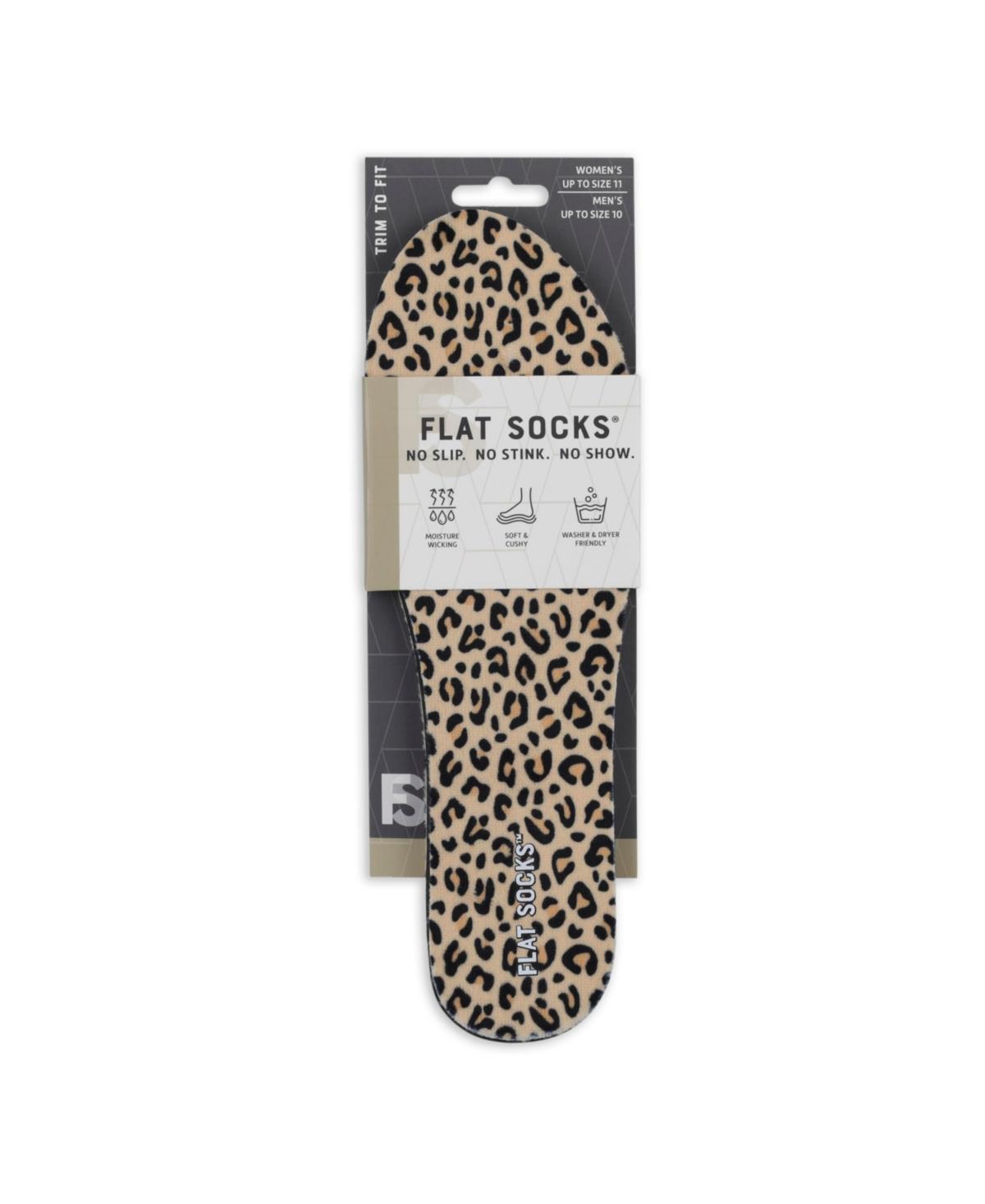 Foot Petals Womens Black, Leopard, Snow Leopard, Flat Socks Product Image