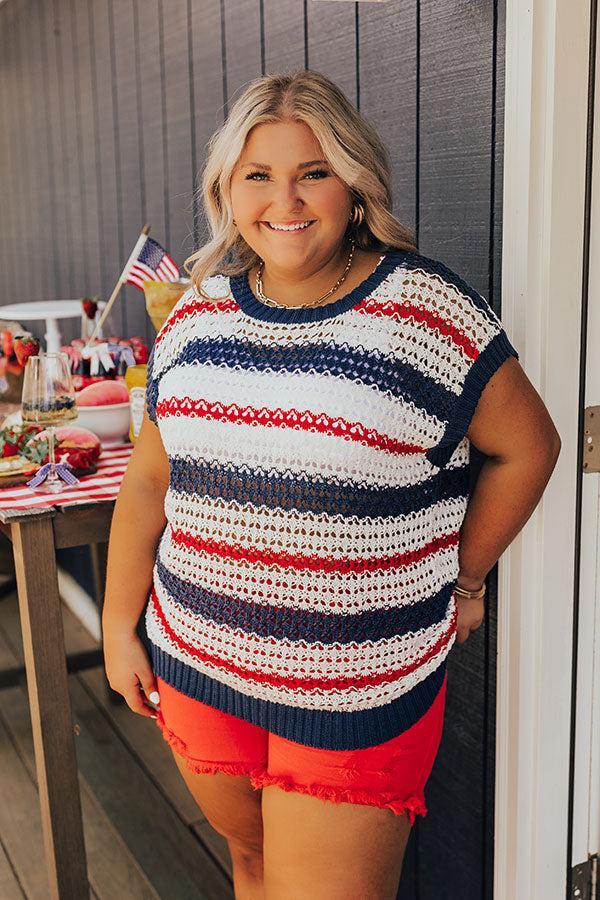 Lake Days Knit Stripe Top Curves Product Image