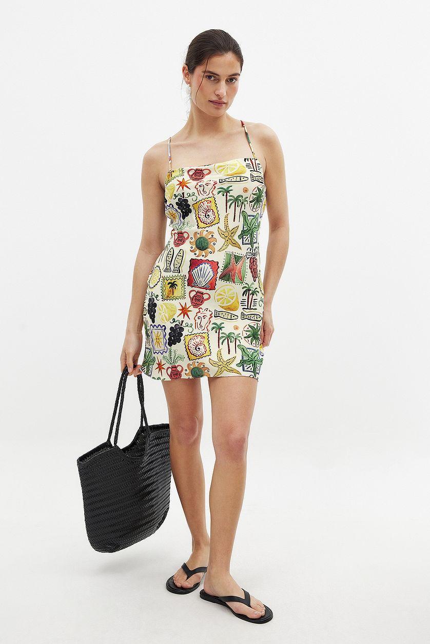 Crossed Back Mini Dress Product Image