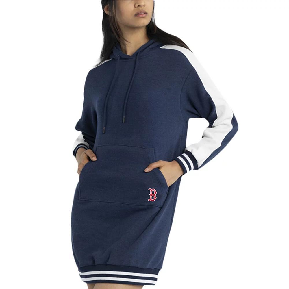 Women's Lusso Navy St. Louis Cardinals Mara Tri-Blend Hoodie Dress, Size: XL, Blue Product Image