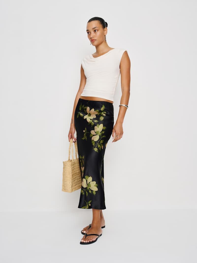 Layla Silk Skirt Product Image