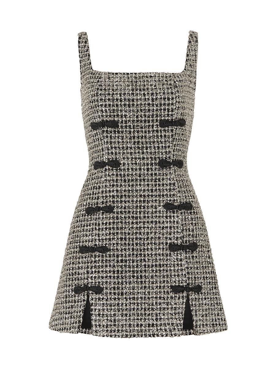 Womens Aidan Tweed Square-Neck Minidress Product Image
