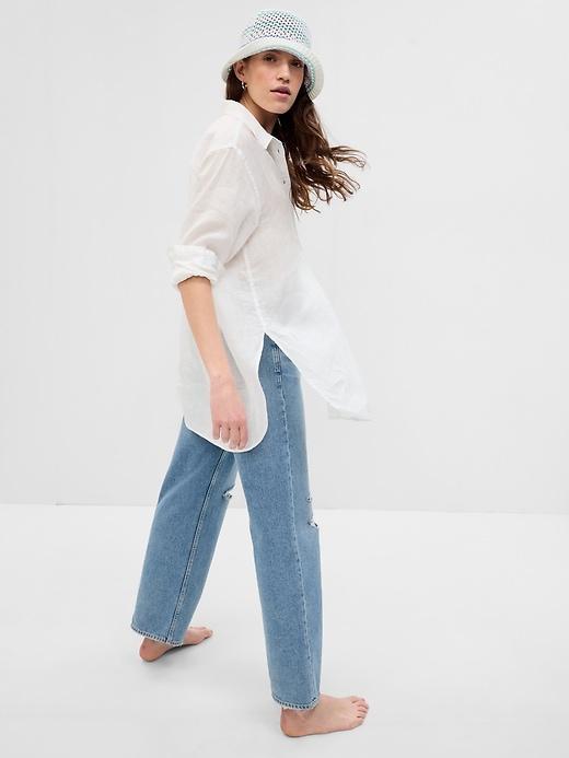 Linen Weekend Tunic Shirt Product Image