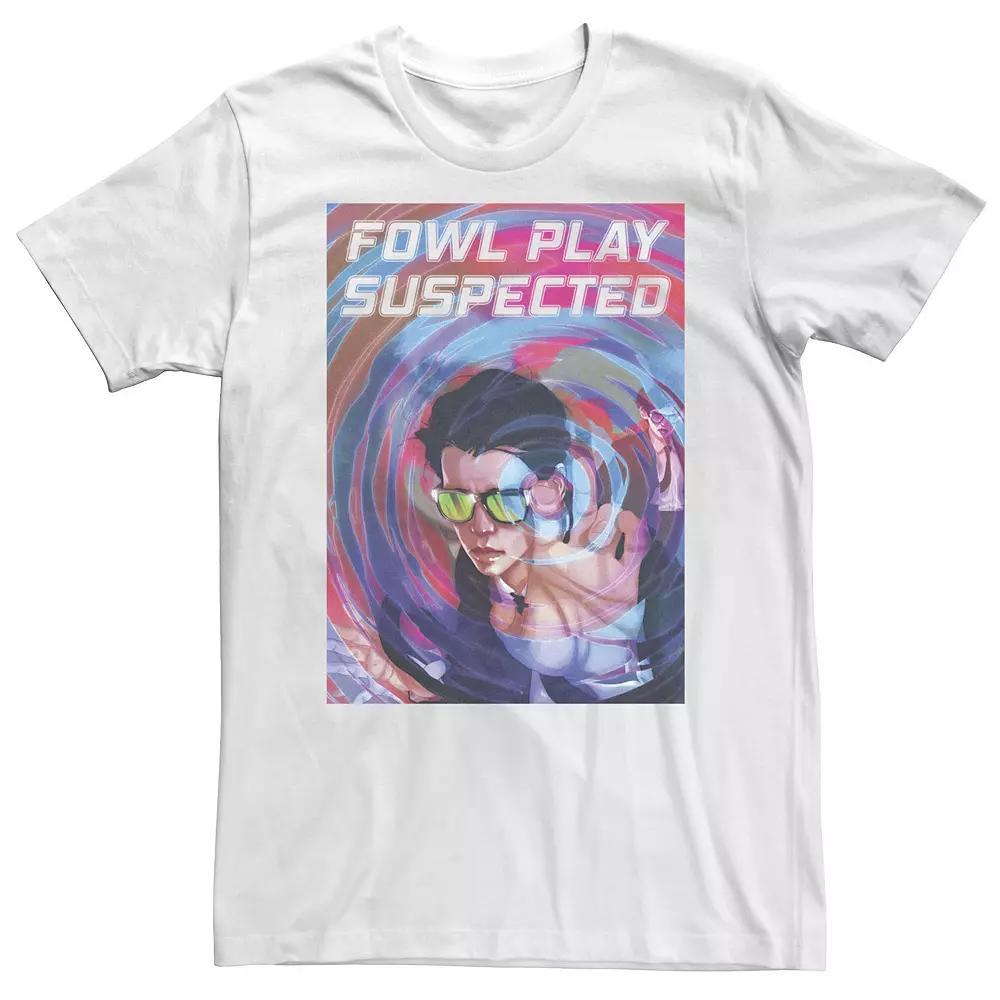 Big & Tall Artemis Fowl Ripple Poster Tee, Men's, Size: 3XL, White Product Image