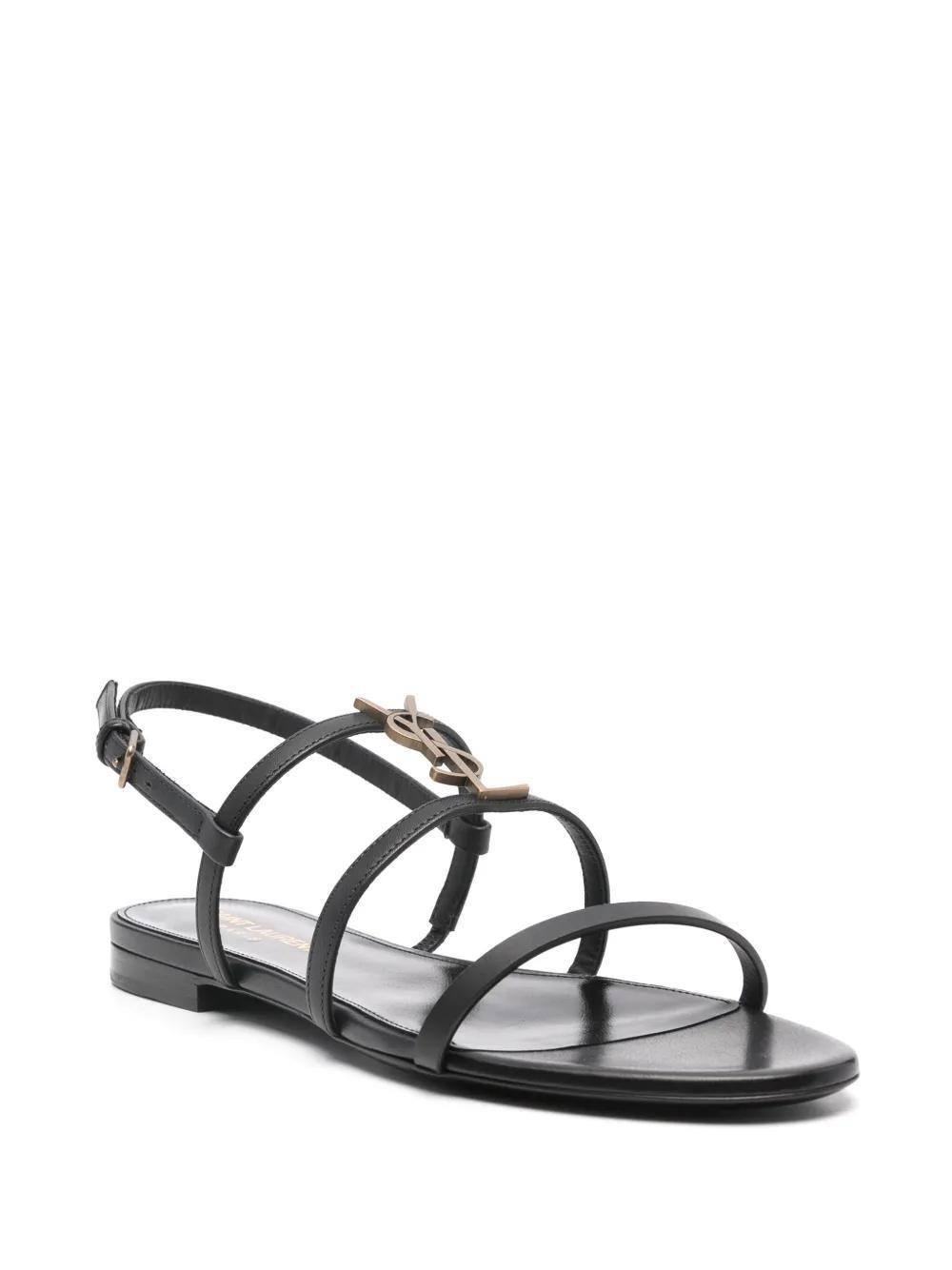 SAINT LAURENT Woman Black Sandals Product Image