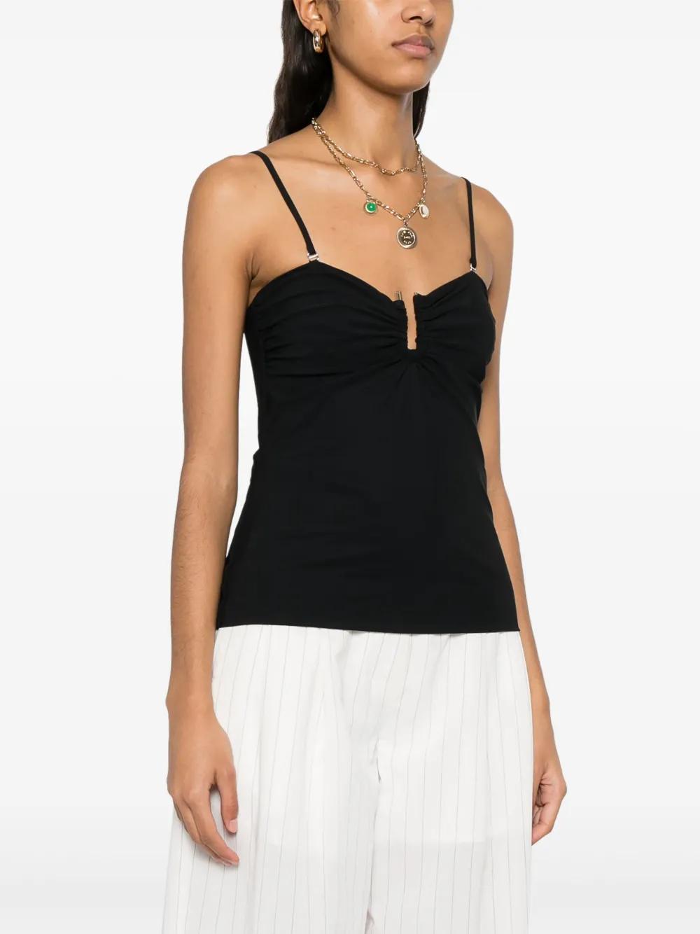 ruched-detail tank top  Product Image