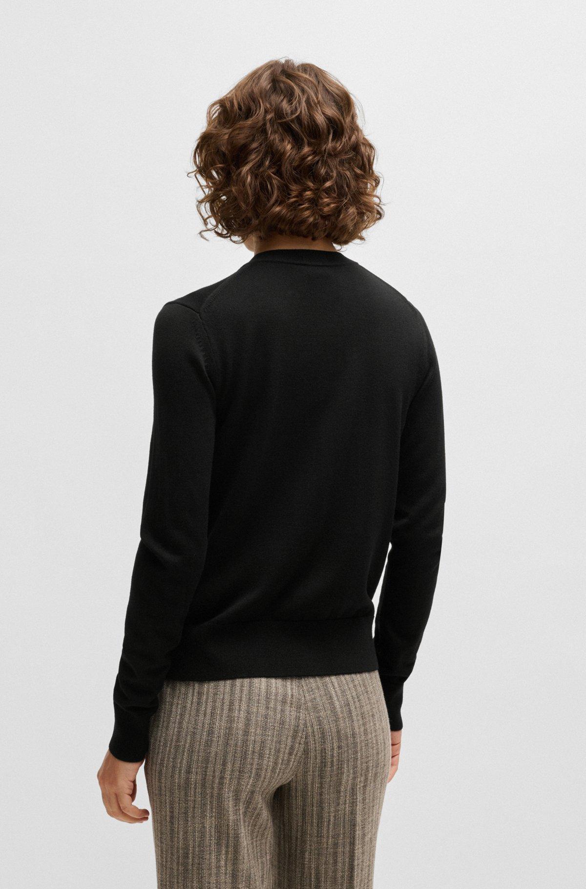 Merino-wool cardigan with button front Product Image