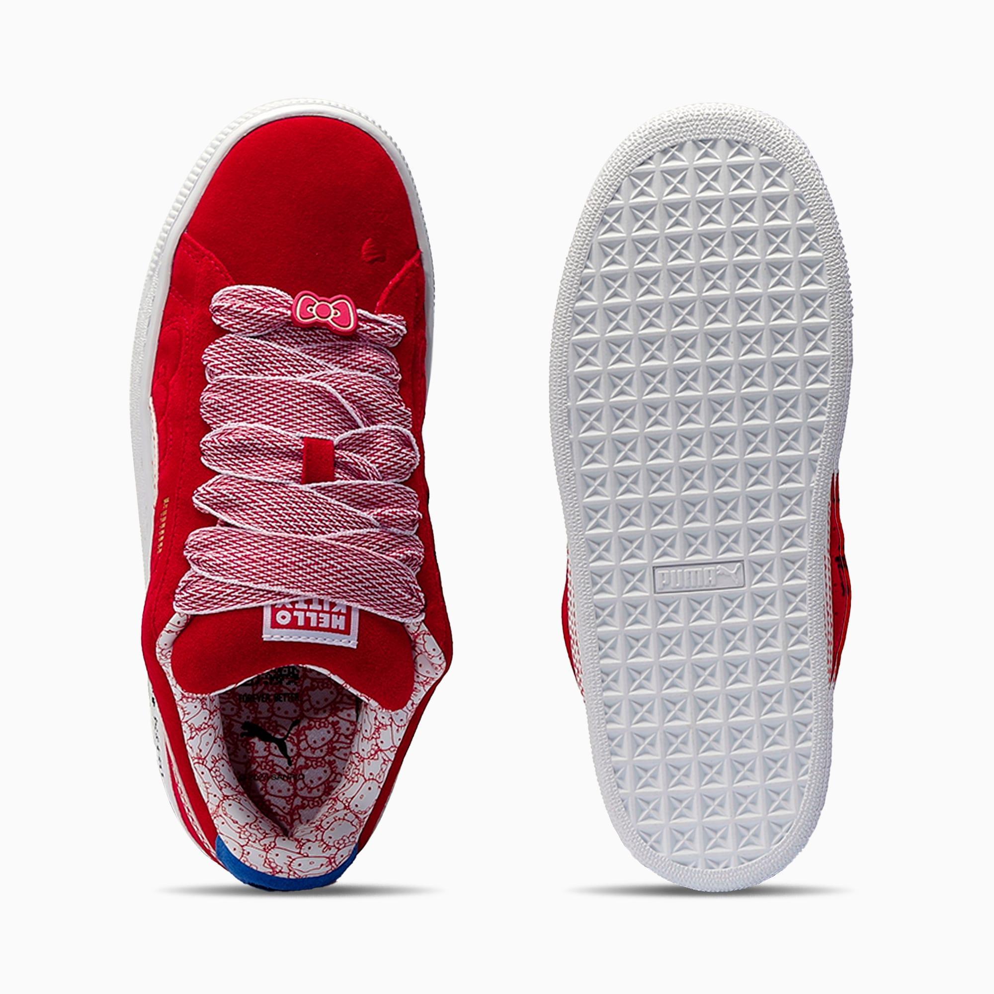 PUMA x HELLO KITTY® AND FRIENDS Suede XL Red Bow Women's Sneakers Product Image
