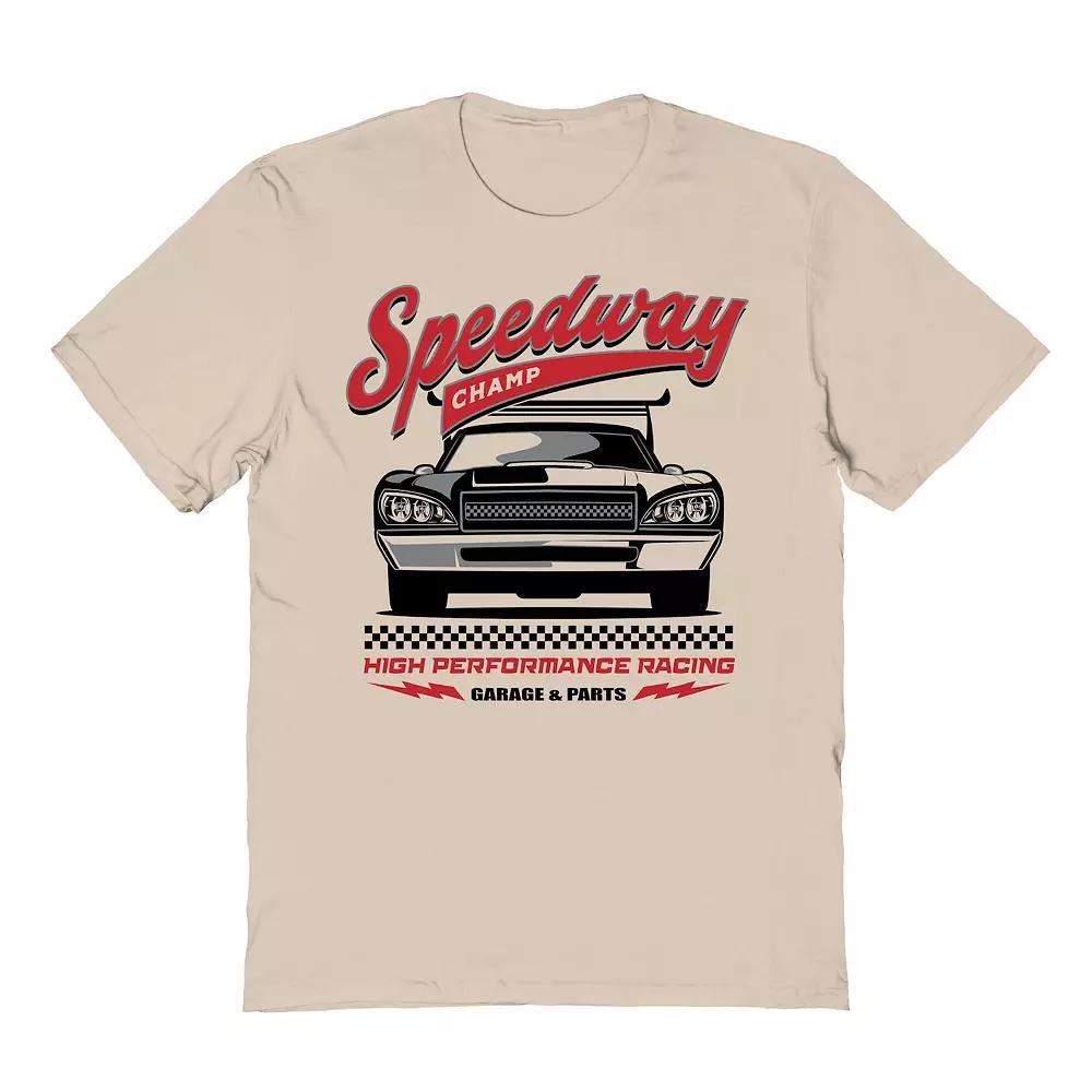 Men's Speedway Champ Graphic Tee, Size: XXL, Brown Product Image