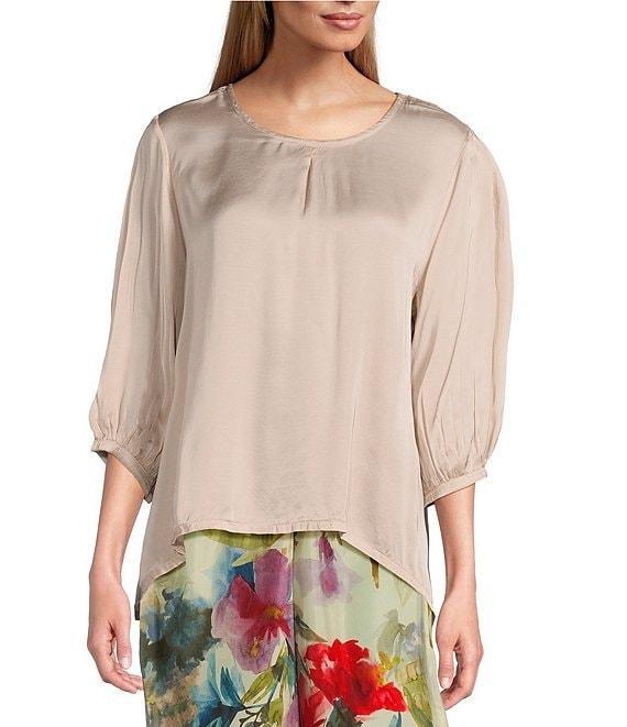 Bryn Walker Osca Fiori Silk Wide Leg Pull-On Pants Product Image
