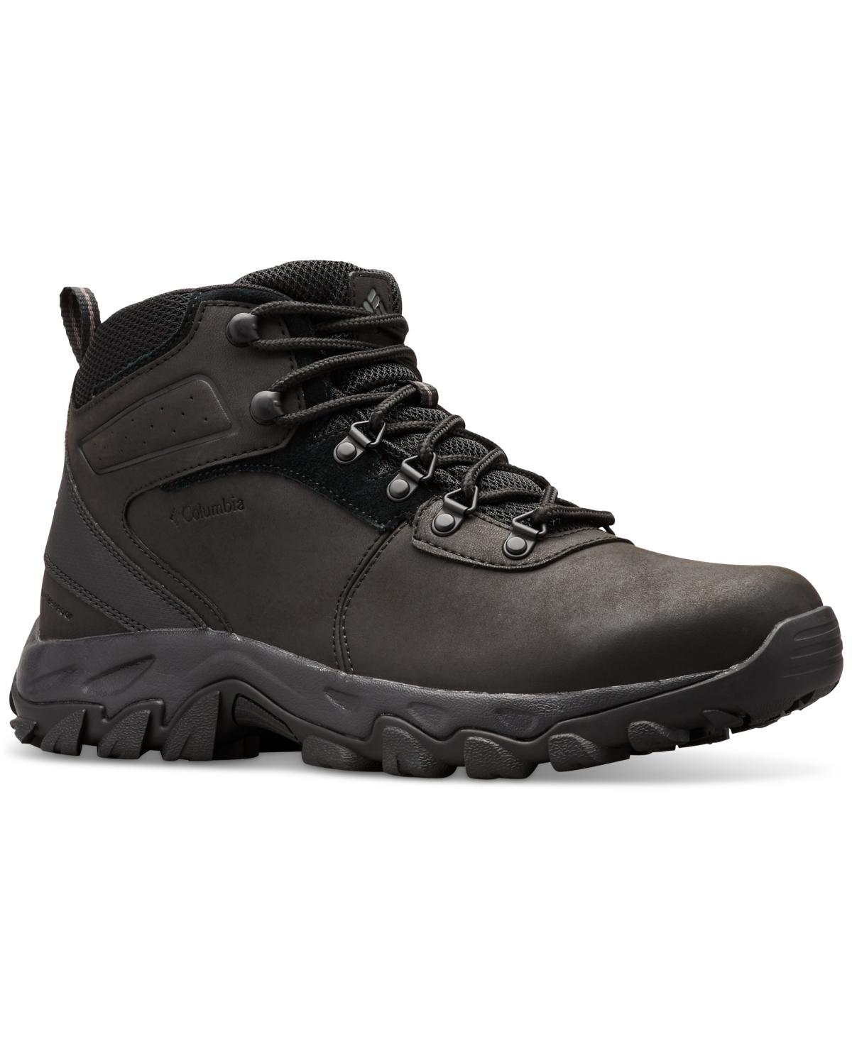 Columbia Newton Ridge Plus II Waterproof Black) Men's Waterproof Boots Product Image