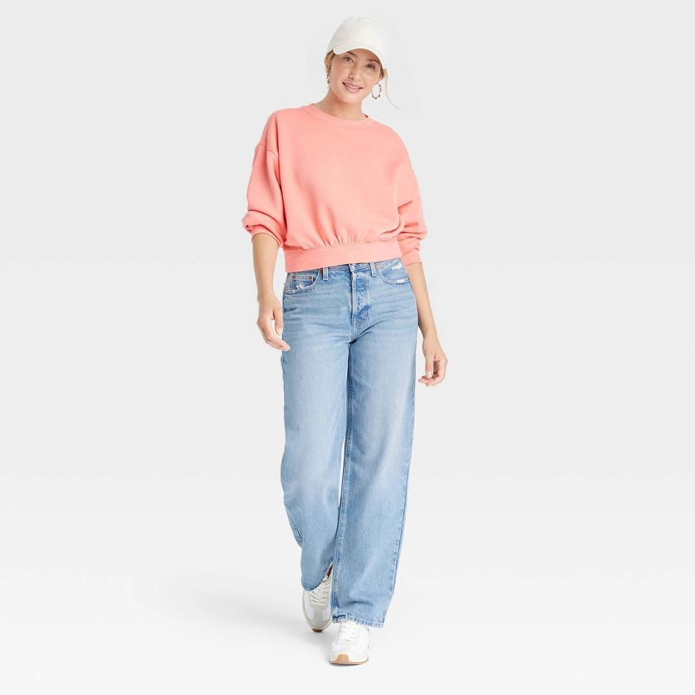 Women's Mid-Rise 90's Baggy Jeans - Universal Thread™ Blue 12: Relaxed Fit, Full Length, Denim, No Stretch, Machine Washable Product Image