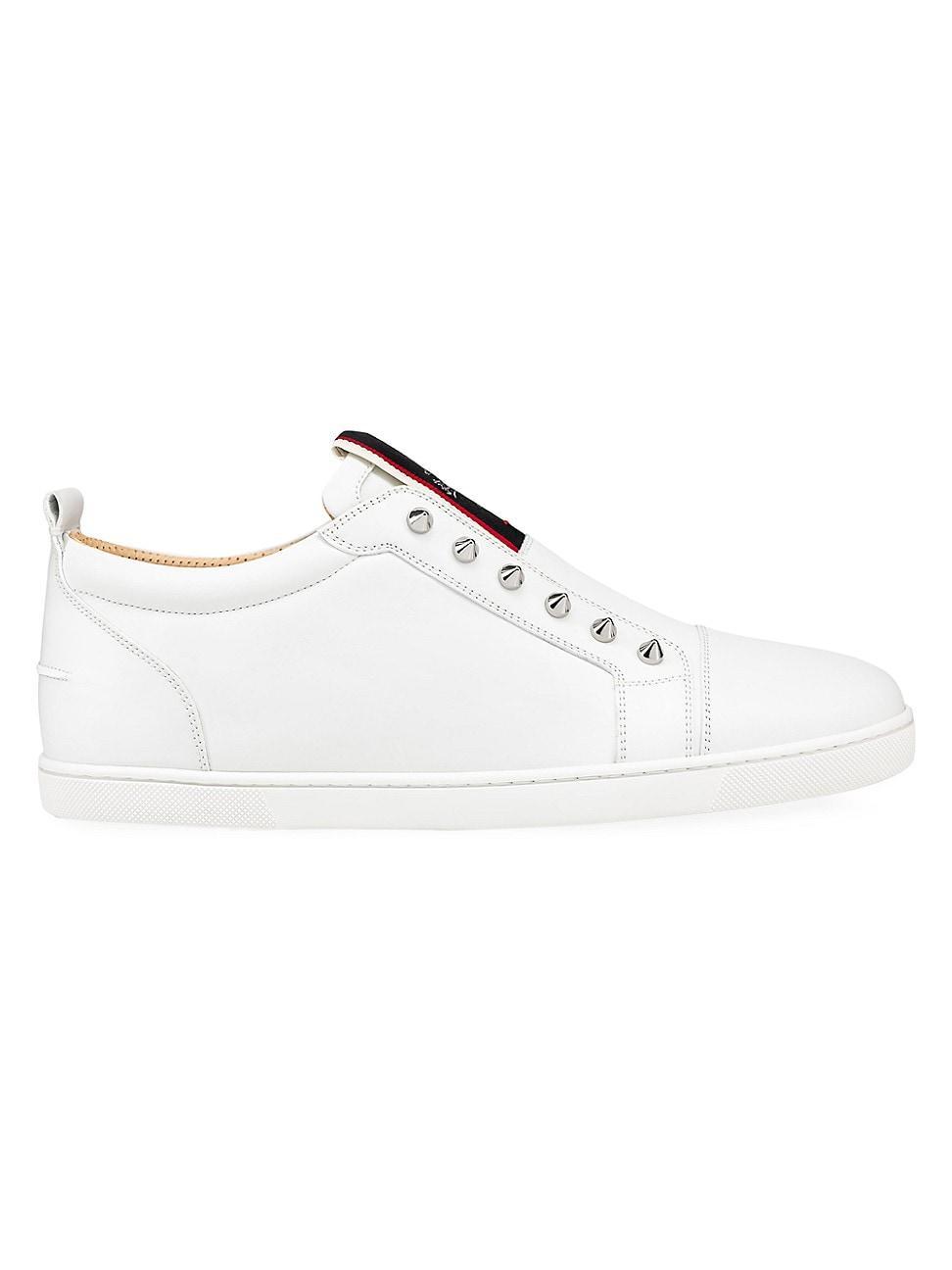 Mens F. A.V. Fique A Vontade Spiked Leather Slip-On Sneakers Product Image