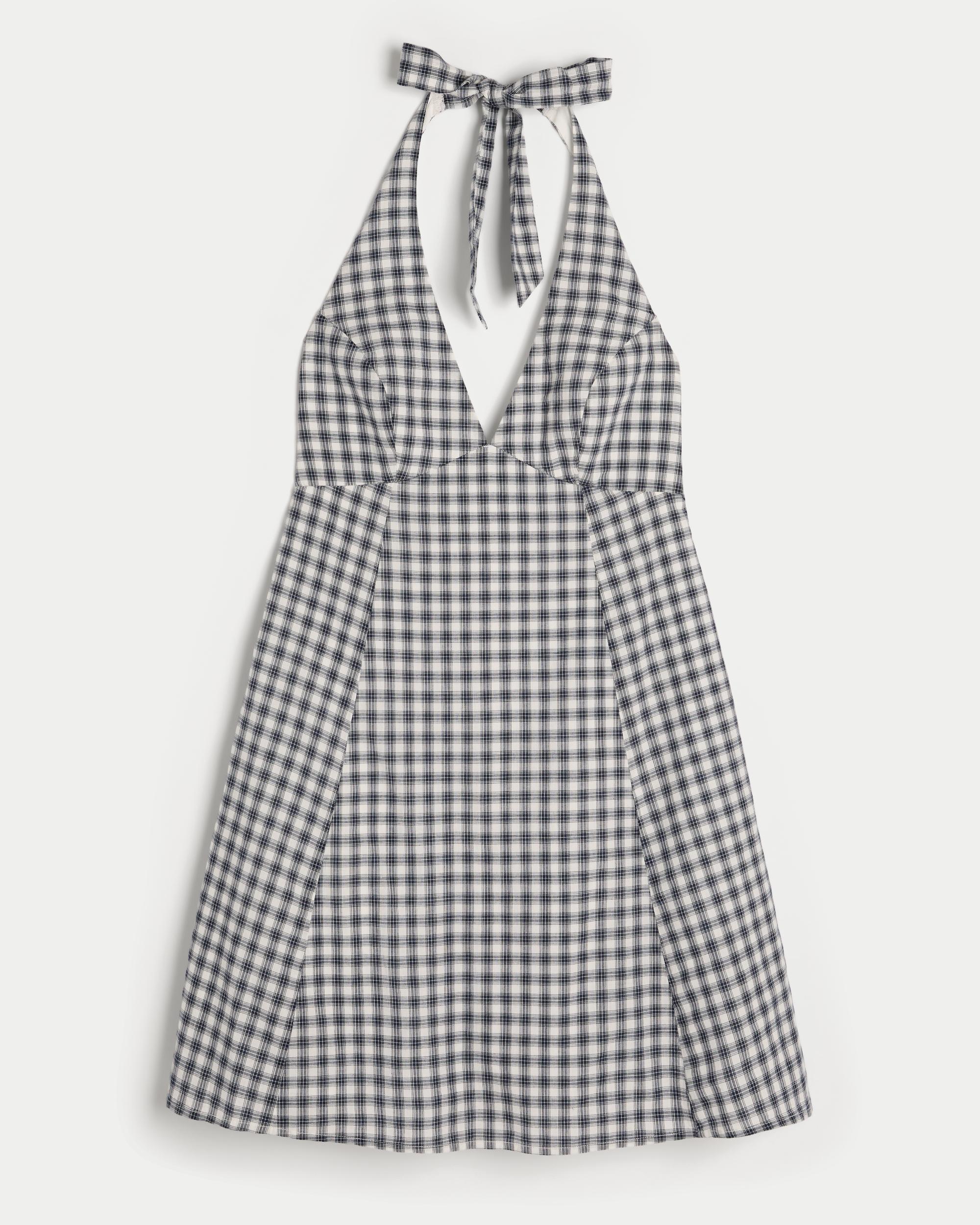 Open Back Halter Mini Dress Product Image