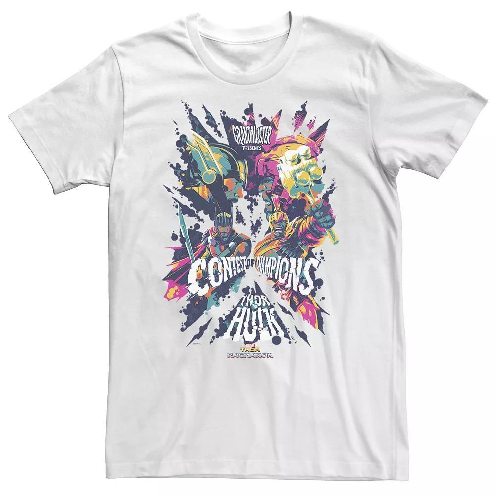 Big & Tall Marvel Thor Ragnarok Contest of Champions Tee, Men's, Size: 4XL Tall, White Product Image