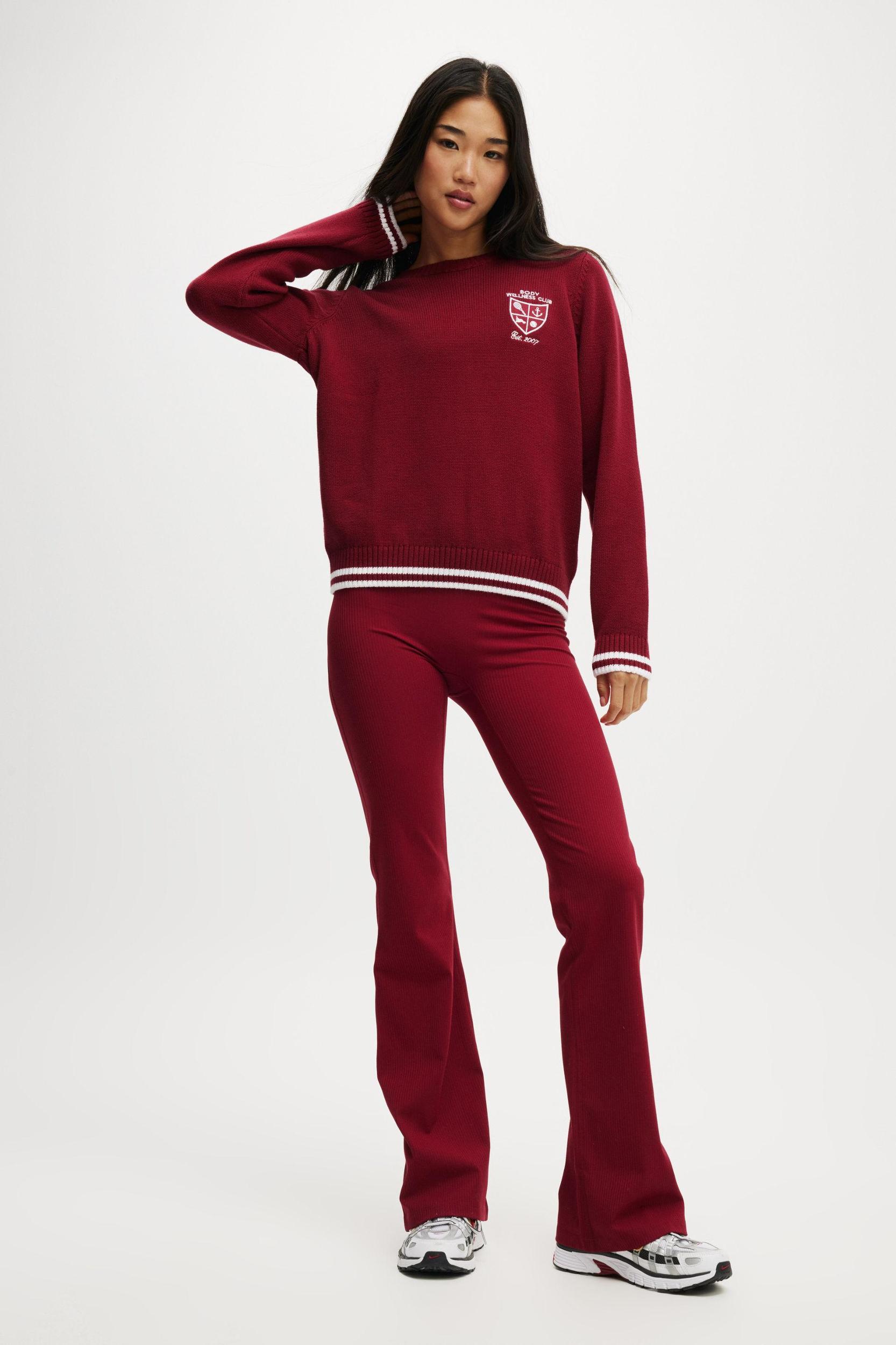 Active Knitted Graphic Crew Product Image