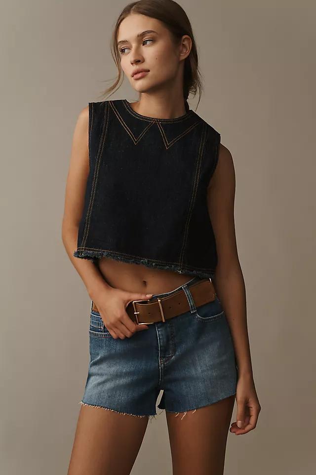 Square-Buckle Suede Belt Product Image