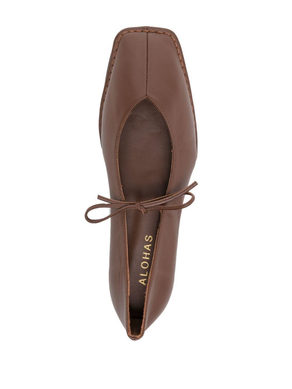 Sway leather ballerina shoes Product Image
