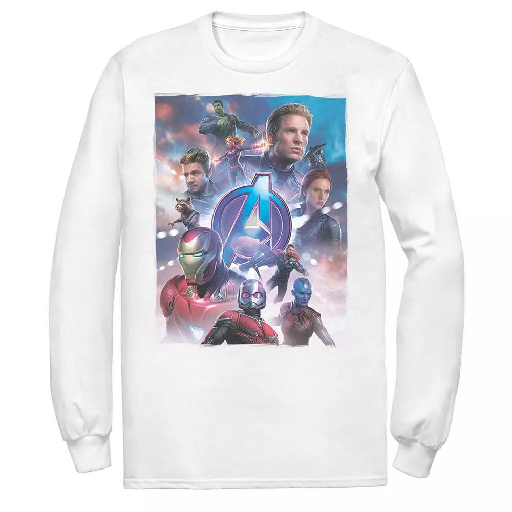 Men's Marvel Avengers Endgame Main Character Poster Tee, Size: Medium, White Product Image