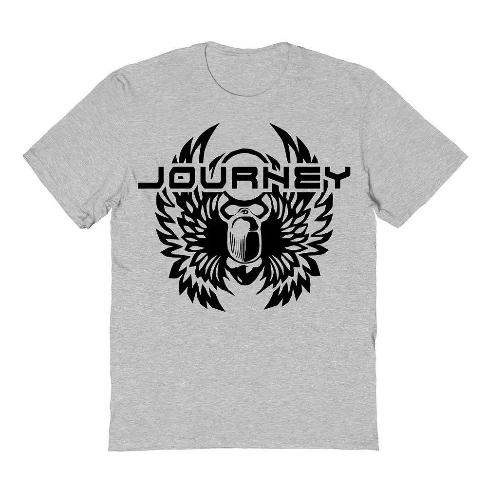 Men's Black Solid Logo Journey Graphic Tee, Size: Large, Sport Gray Product Image