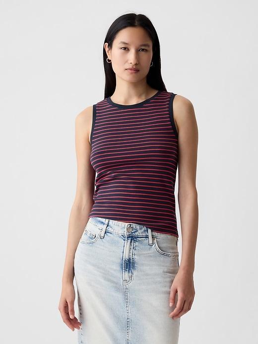Linen-Blend Tank Top Product Image