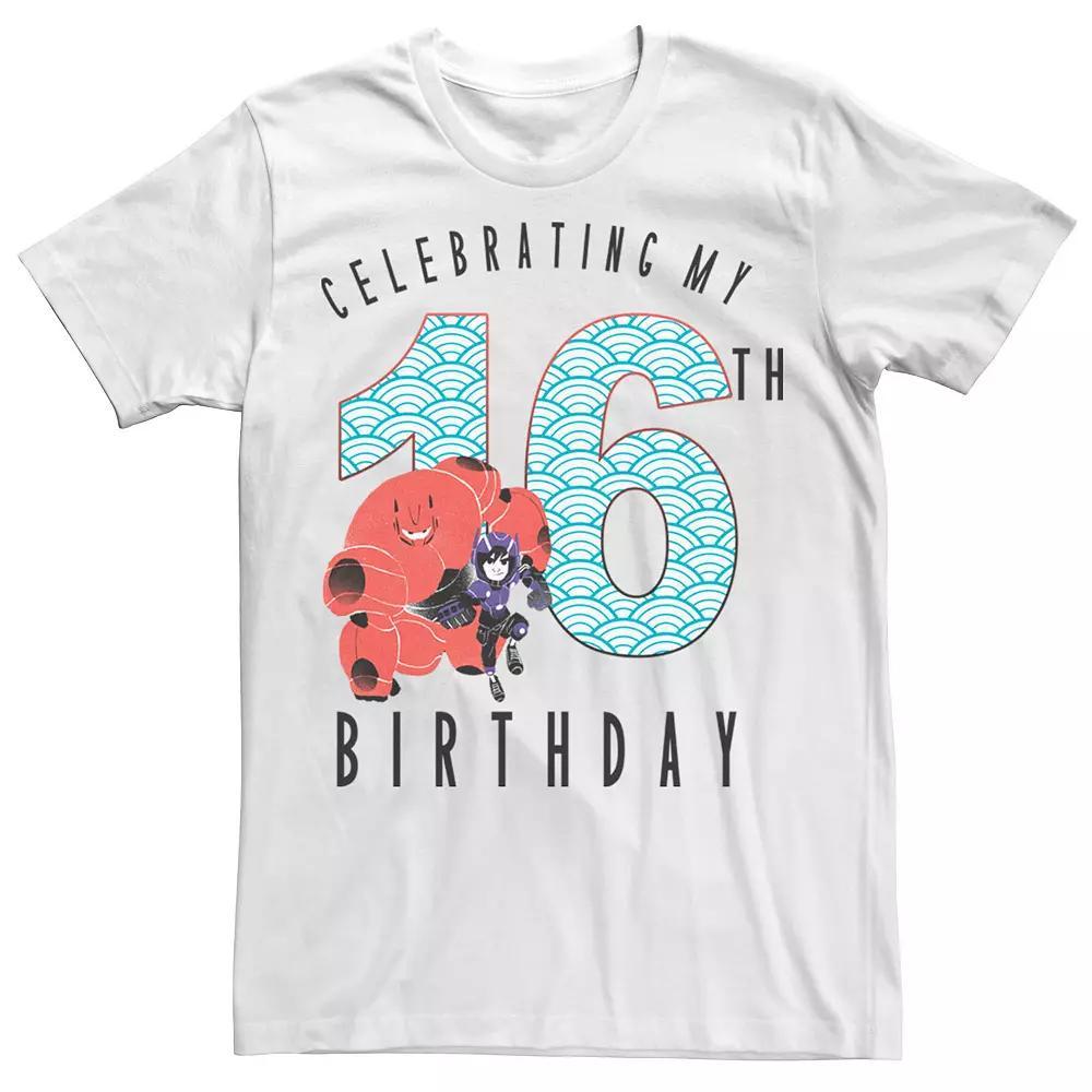 Disney's Big Hero 6 Baymax Hiro 16th Birthday Men's Tee, Size: Small, White Product Image