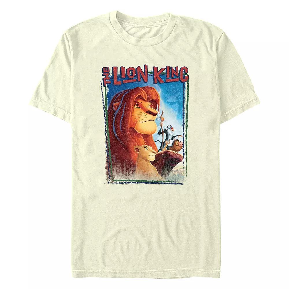 Disney's The Lion King Movie Poster Men's Graphic Tee, Size: Medium, Natural Product Image
