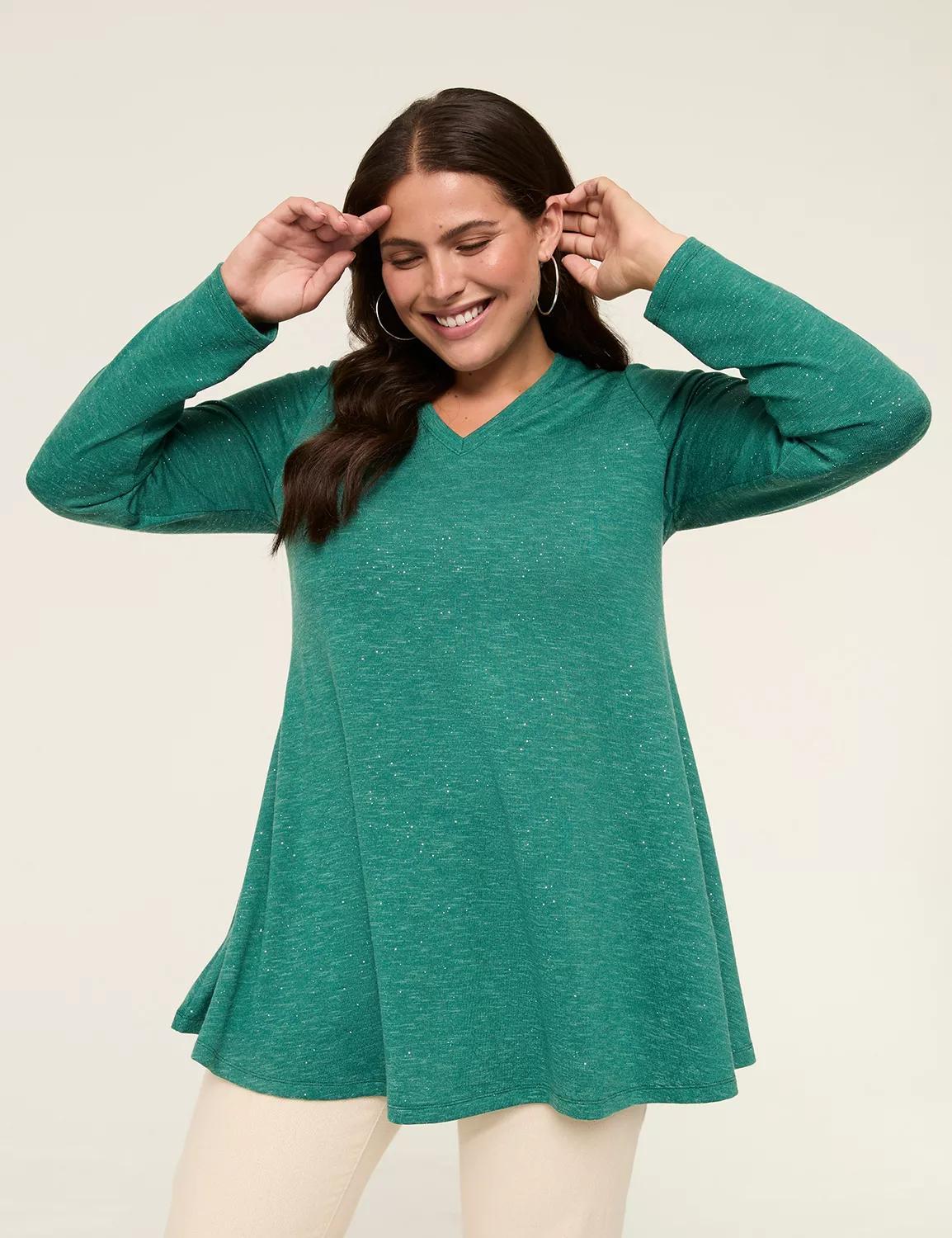 Swing Sparkle V-Neck Tee Product Image