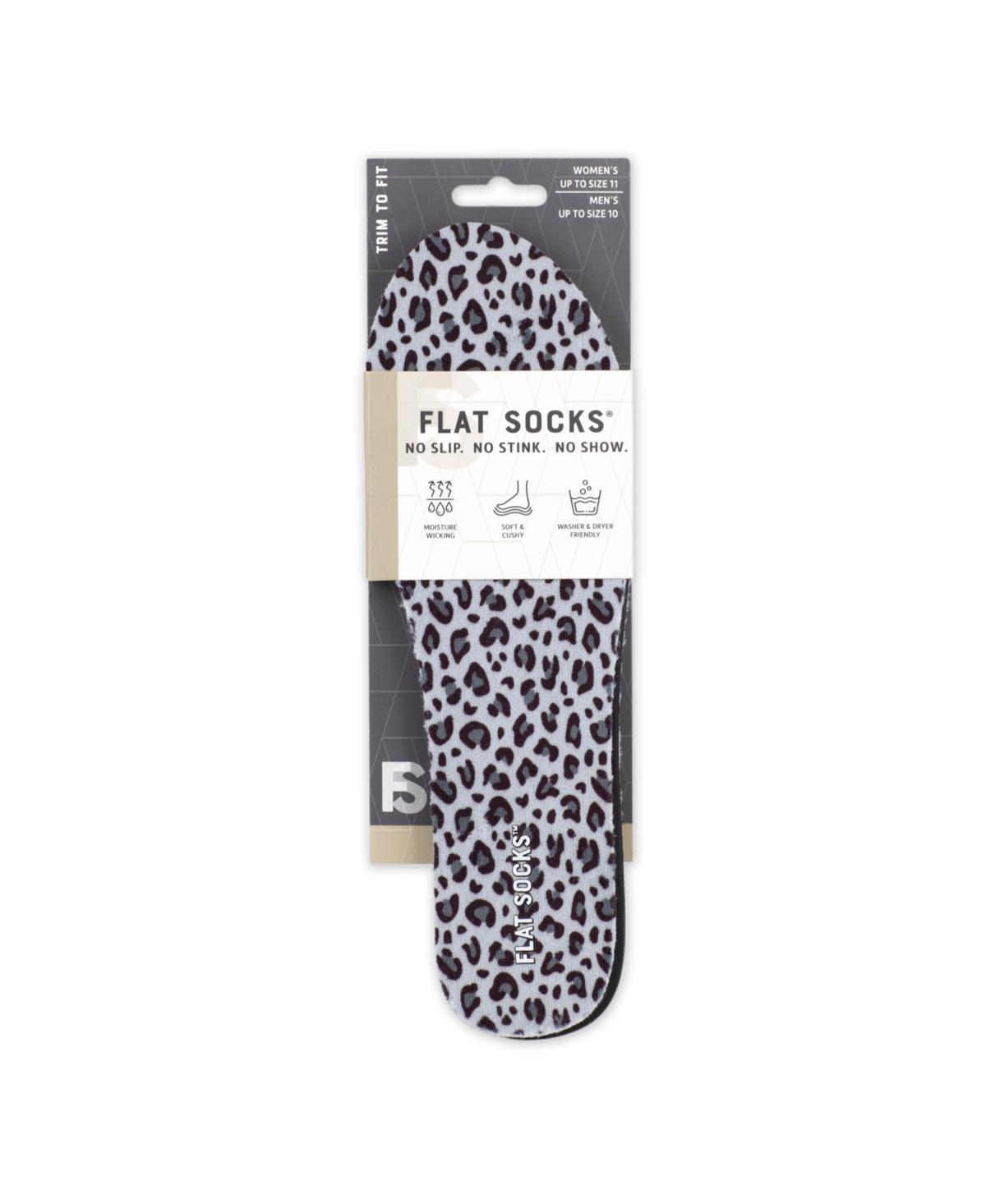 Foot Petals Womens Black, Leopard, Snow Leopard, Flat Socks Product Image