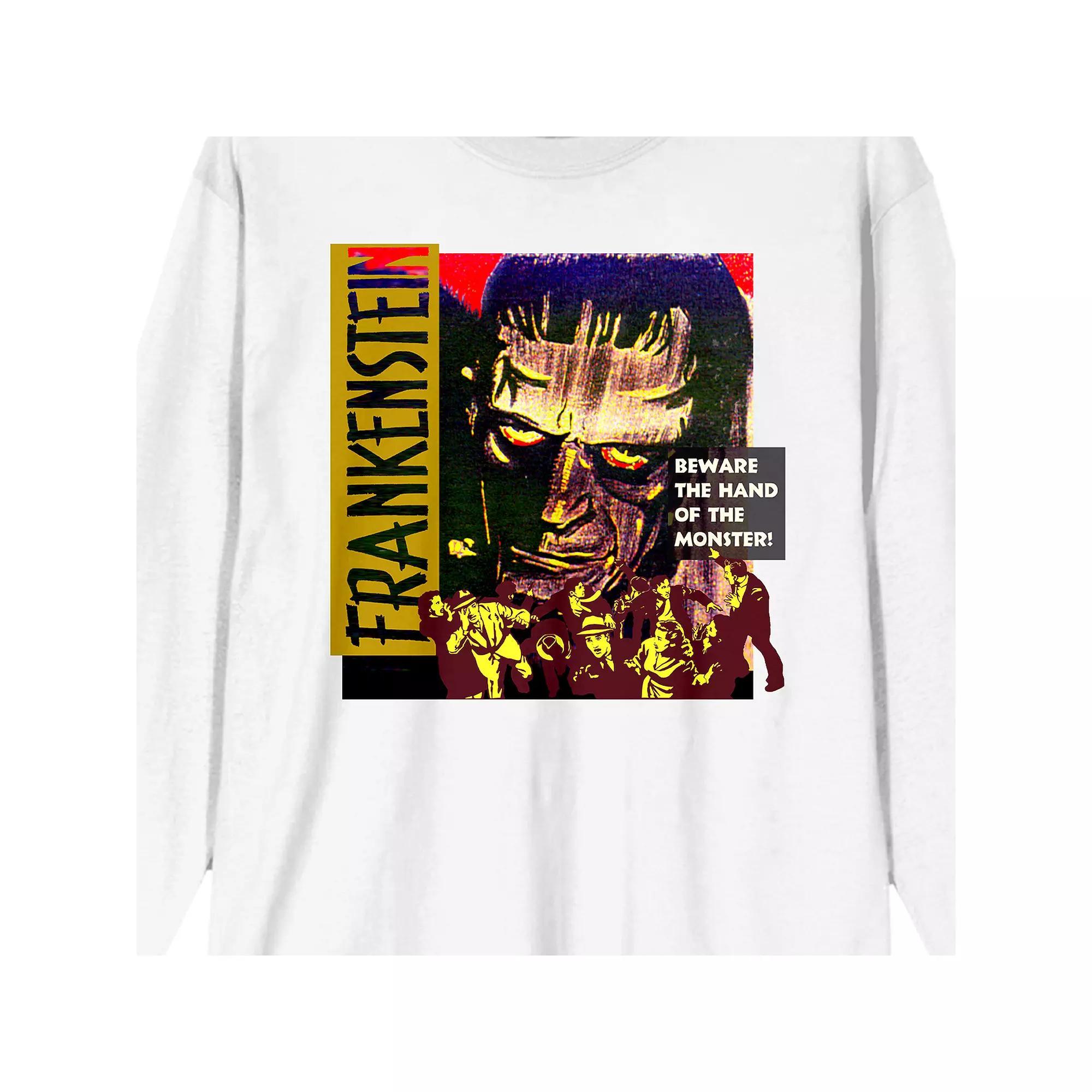 Men's Universal Monsters Frankenstein Graphic Tee, Size: Small, White Product Image